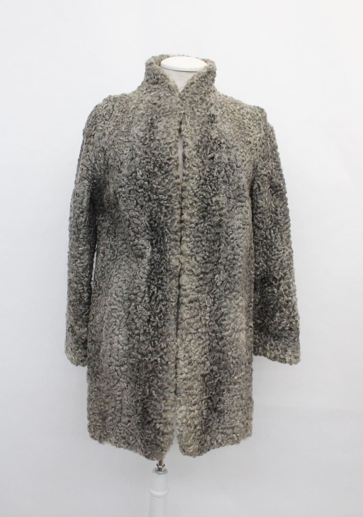 ◎real lamb leather curly fur jacket gray ◎real lamb leather curly fur jacket gray 【公式通販】