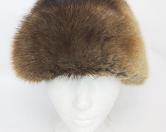 新品 グレー サファイア ミンク ファー ロシア風帽子 メンズ 男性用