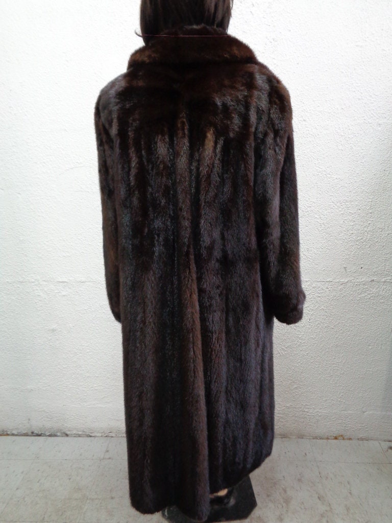 ダークブラウン ランチミンクコート ミント カナディアン ダーク ランチ ミンク ファー コート ジャケット