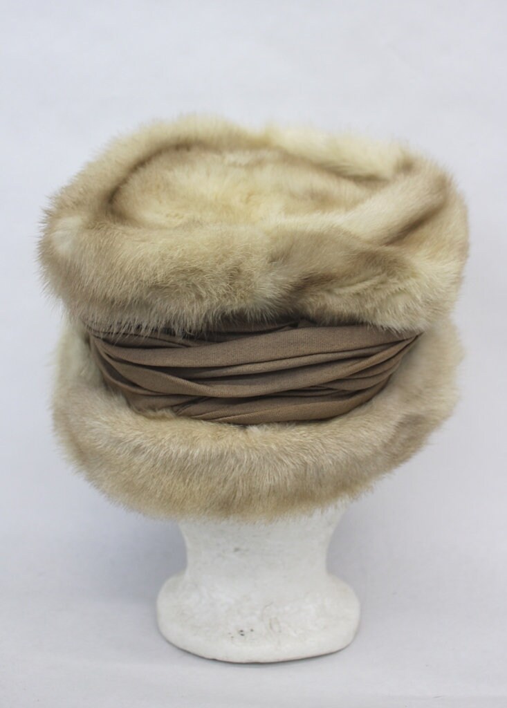 EXCELLENT CANADIAN PEARL MINK FUR HAT CAP WOMEN WOMAN SIZE ALL EXCELLENT CANADIAN PEARL MINK FUR HAT CAP WOMEN WOMAN SIZE  main image 4