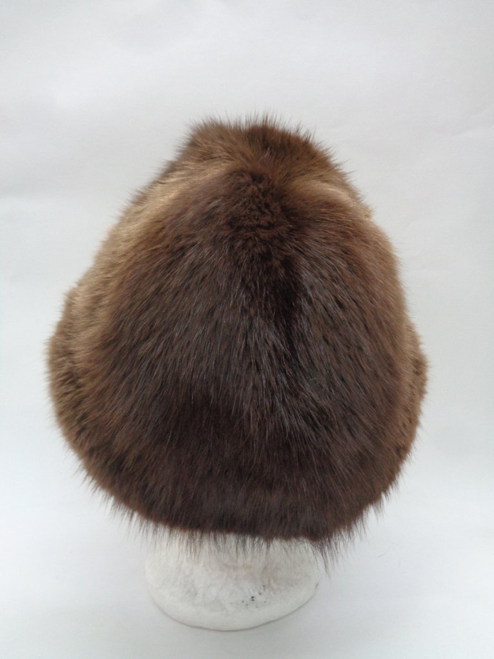 Excellent Natural Brown Muskrat Fur Hat Cap Women Woman Size - Etsy