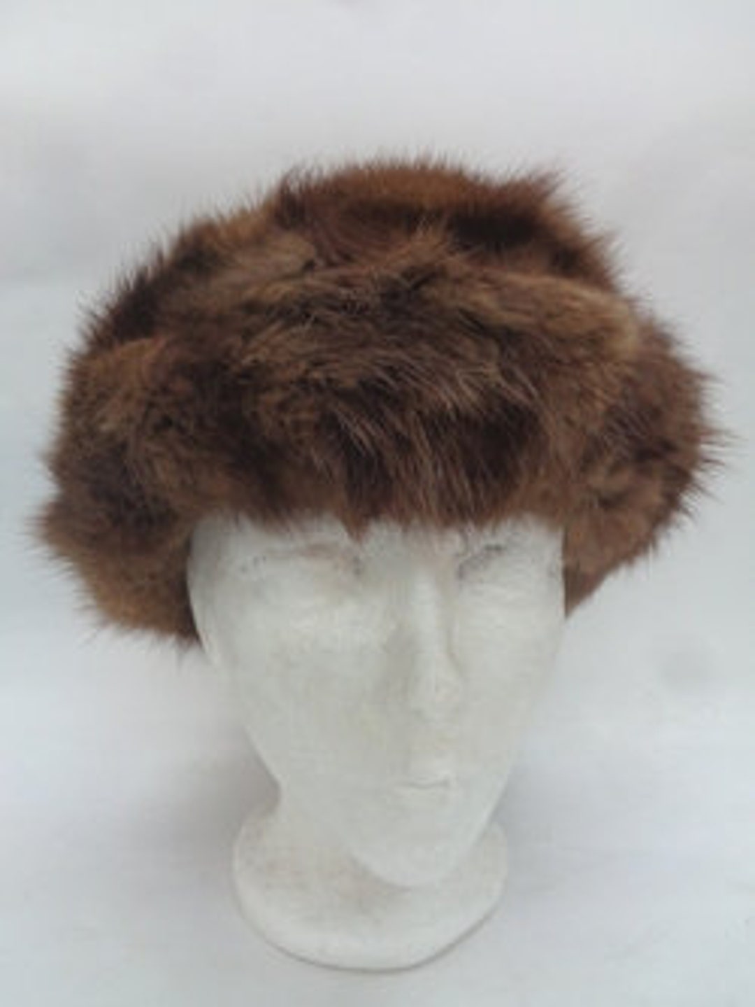 Mint Natural Muskrat Fur Hat Women Woman Size All - Etsy