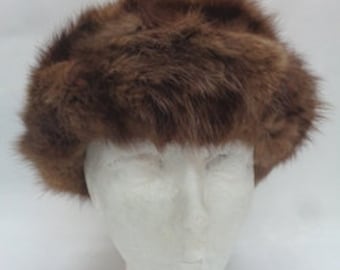 Mint Natural Muskrat Fur Hat Women Woman Size All - Etsy display picture 2