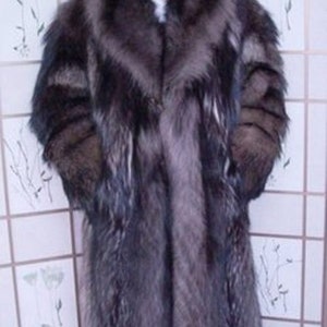 Brand New Natural Canadian Arctic Coyote Fur Long Coat Jacket Men Man