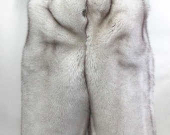 Brand New Natural Blue Fox Double Sided Fur Pants men man size all custom made