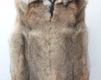 Brand New Natural Coyote Fur Vest Men Man Size All