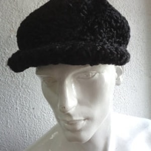 Refurbished New Black Lamb Astrakahn Fur Hat Cap Men Man Size All