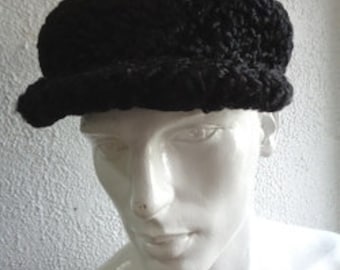 Refurbished Neue Schwarze Lamm Astrakahn Pelzmütze Mütze Männer Mann Größe All