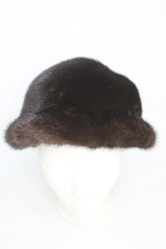 Mint Canadian Dark Ranch Brown Mink Fur Hat Cap Women Woman  display picture 2