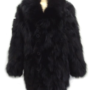 Brand New Black Coyote Fur Jacket Coat Men Man Size All