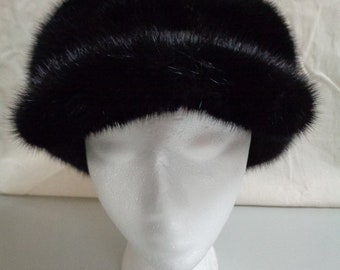 ブラックミンクハット - Etsy 日本