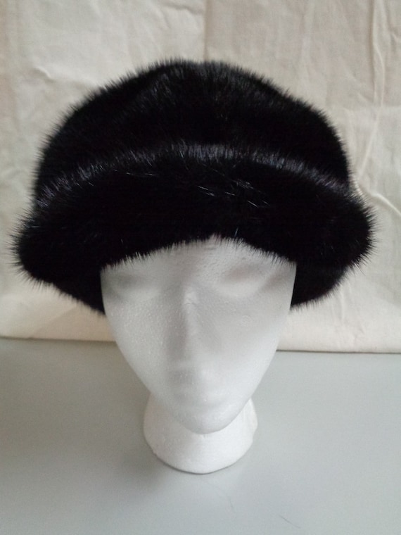 新品 ブラック ミンク ファー 帽子 レディース 女性 サイズ すべて