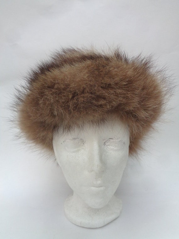 Mint Natural Raccoon Racoon Fur Hat Cap Women Woman Size All  display picture 2