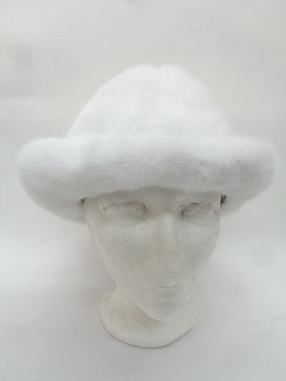 Brand New Pure White Canadian Mink Fur Hat Men Man Women Woman | Etsy