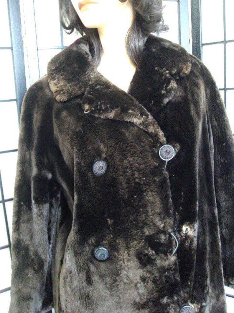 Mint /& Super Soft Plain Arctic Beaver Fur Coat Jacket Women Woman Size 6 Small