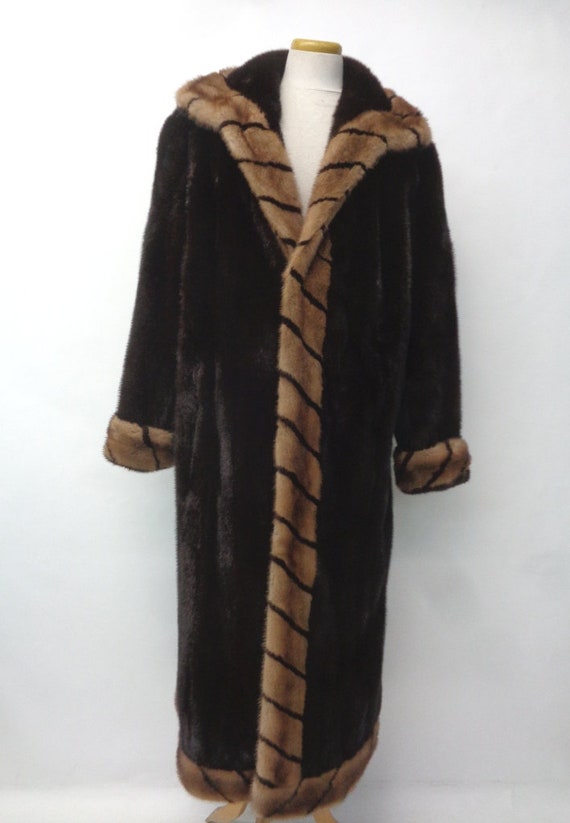 GQ3764△ダークミンク ファーコート/ファージャケット ハーフコート