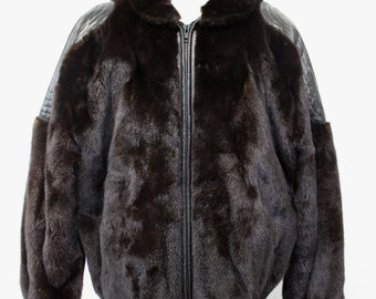 mink and leather reversible jacket