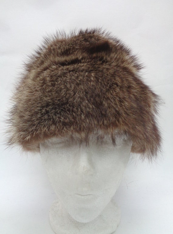 Excellent Natural Raccoon Racoon Fur Hat Women Woman Size  display picture 3