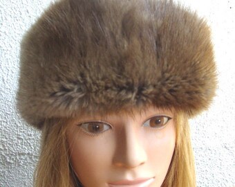Muskrat Fur Hat - Etsy Australia
