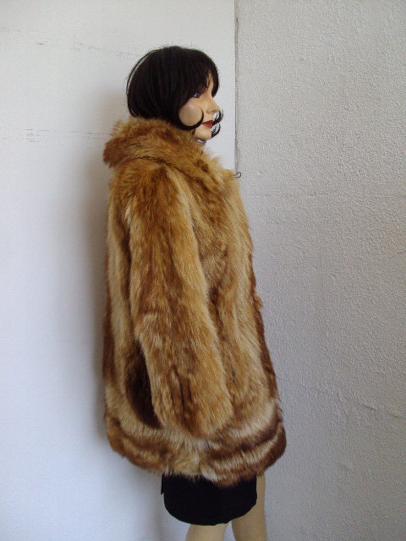 Pre-owned Tanuki Raccoon Racoon Fur Coat Jacket Women Woman Sz - Etsy