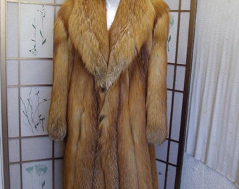 Brand New Canadian Red Fox Fur Coat Jacket Men Man Size All