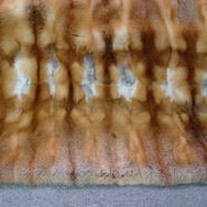 Brand New Red Fox Fur Blanket Throw Bed Sofa Cover Rug Size 92 X 92 image 2