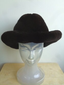 新品 カナダ産 ダークランチミンクファーハット メンズ レディース