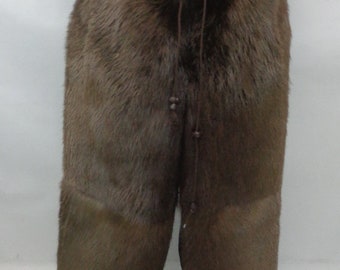 Brand New Brown Beaver Fur Pants Men Man Size All