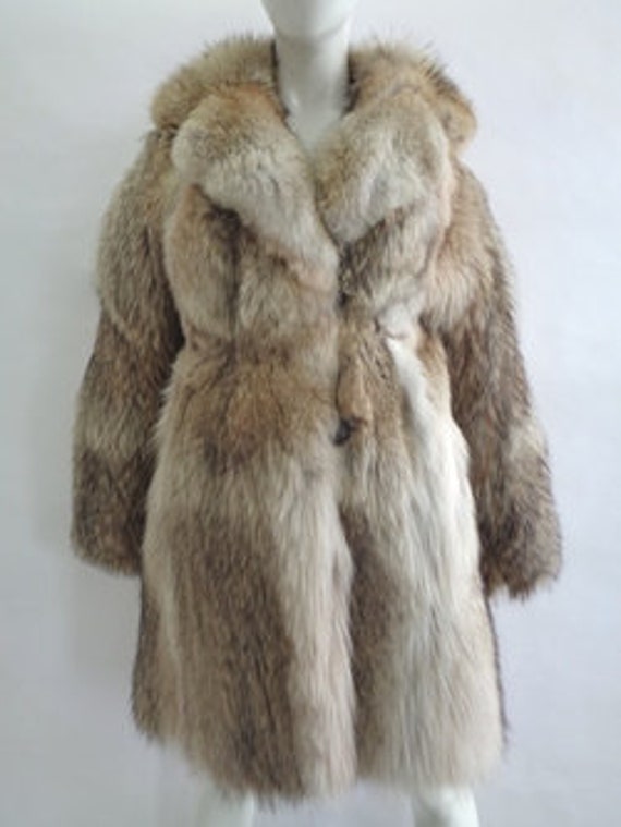 Showroom New Natural Coyote Fur Coat Jacket Women 