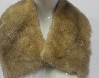 Mint Canadian Lutetia Mink Fur Wing Collar Wrap Women Woman New Lining!