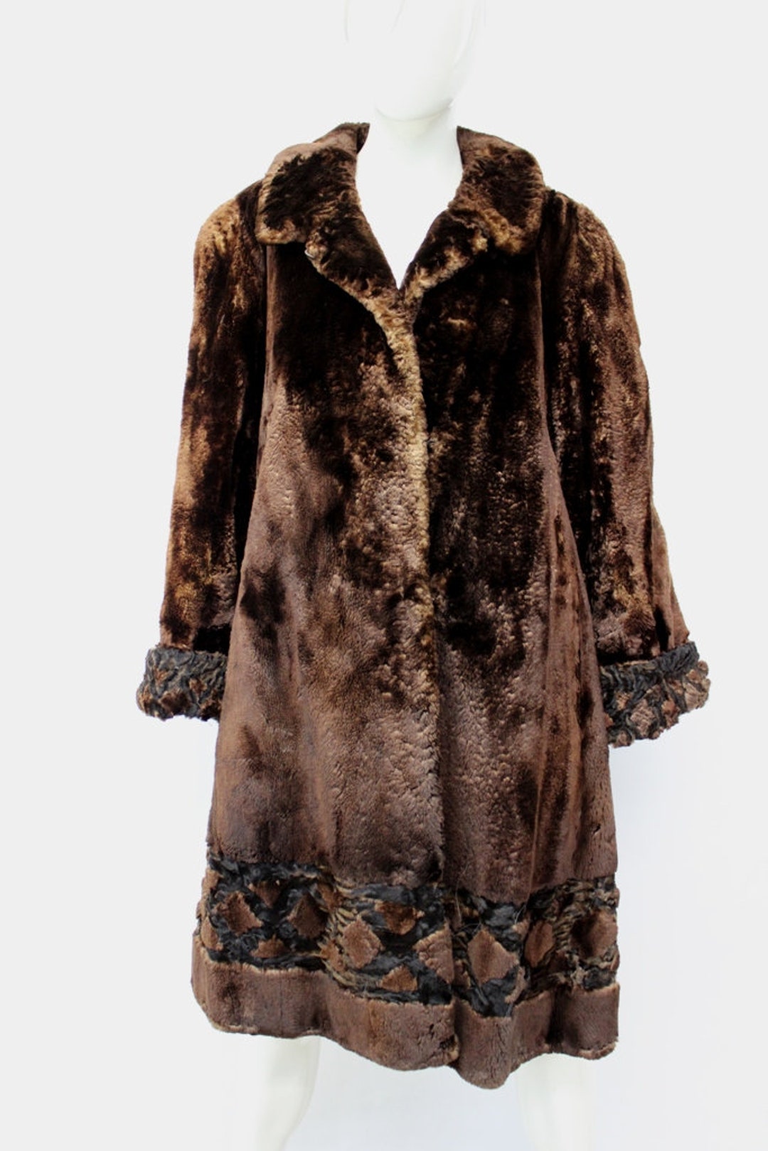 Mint Arctic Beaver & Lamb Fur Coat Jacket Women Woman Size 14 Large Etsy