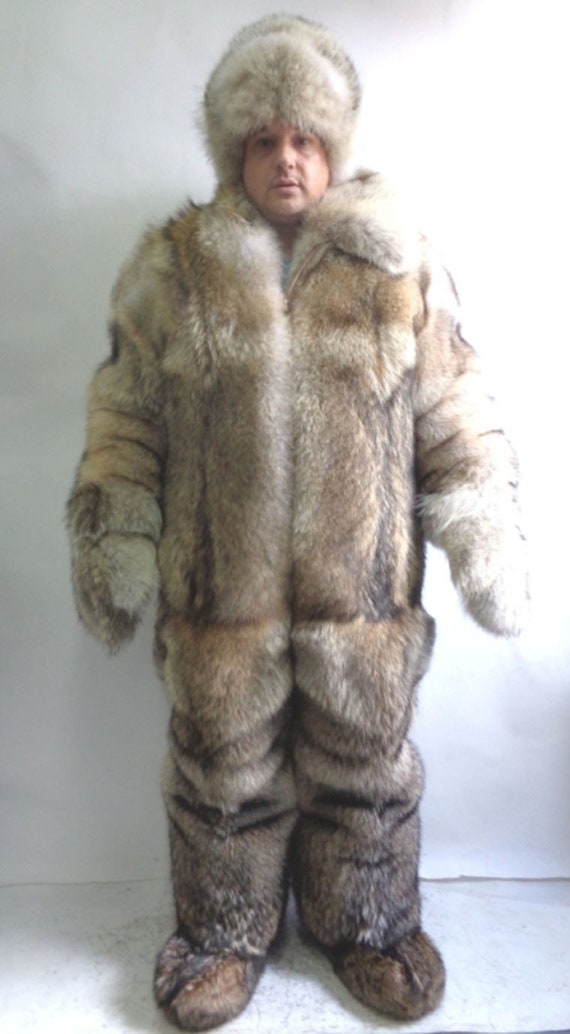 Fur snowsuit deals