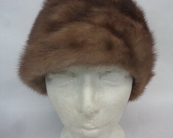 Mint Canadian Lutetia Mink Fur Hat Cap Women Woman Size 21.5 