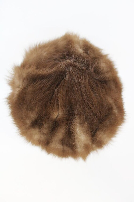 Mint Canadian Pastel Mink Tail Fur Hat Cap Women Woman Size  display picture 3
