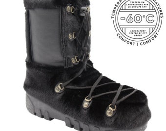 Brand New Black Arctic Beaver Fur Winter Boots Boot Men Man