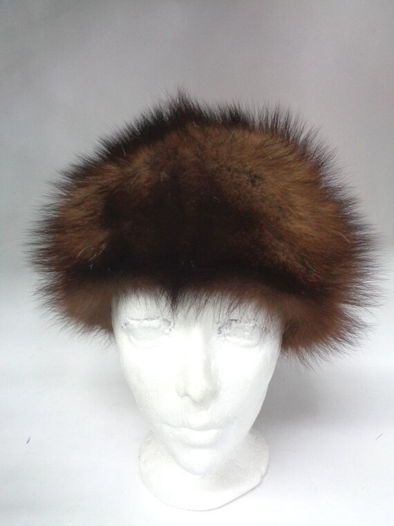 Vintage Non-Brand Mink Berret Sz. S-M Vintage Mink Beret - Etsy main image 3