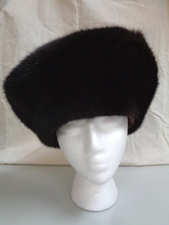 Brand New Dark Ranch Mink Fur Hat Women Woman Size All - Etsy display picture 1