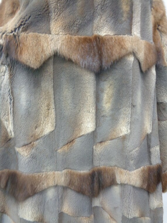Excellent Sheared Muskrat Fur Coat Jacket Women W… - image 4