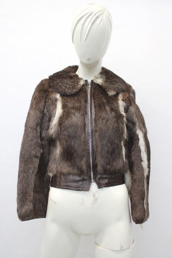Rabbit leather jacket sales