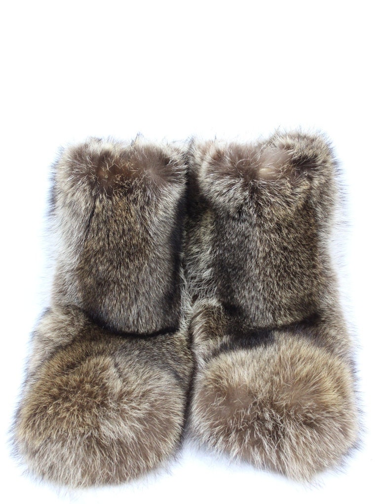 Racoon Fur Boots Etsy UK