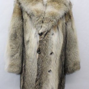 Brand New Natural Coyote Fur Coat Jacket Men Man Size All