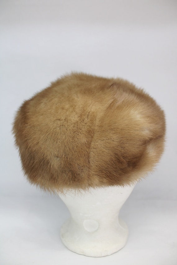 Excellent Canadian Pastel Mink Fur Hat Women Woma… - image 4