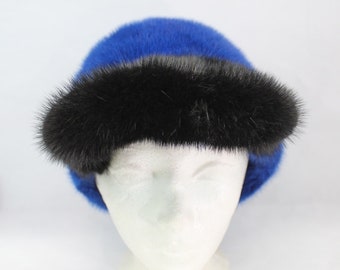 Vintage Mink Fur Pillbox Hat - 1950s Luxury Accessory - Etsy
