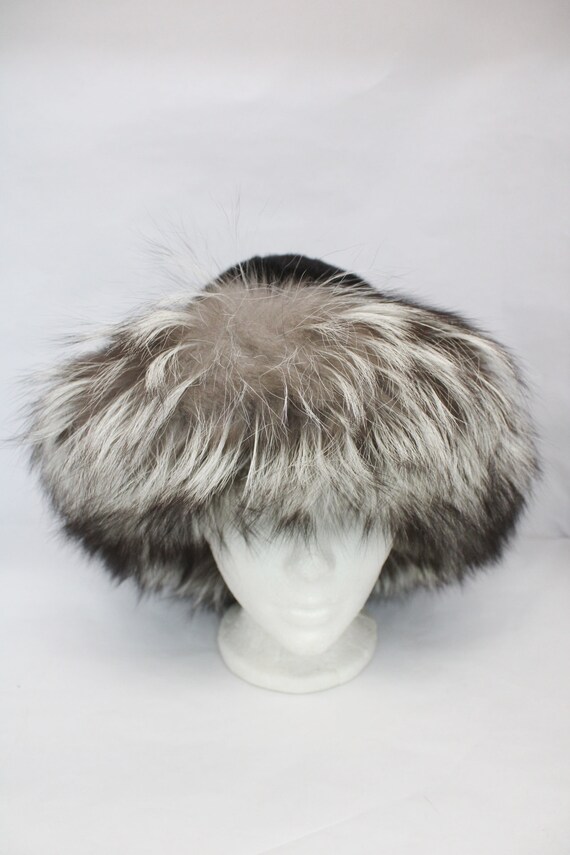 Brand New Black Mink & Fox Fur Hat Cap Women Woma… - image 1