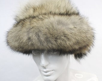 Brand New Natural Coyote Fur Hat Cap Men Man Women Woman Size All