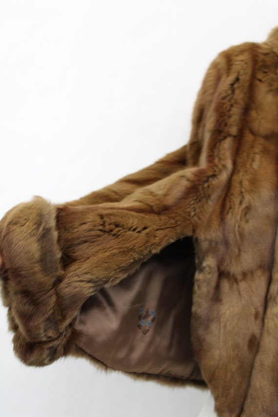 Mint Squirrel Fur Cape Stole Jacket Women Woman S… - image 2