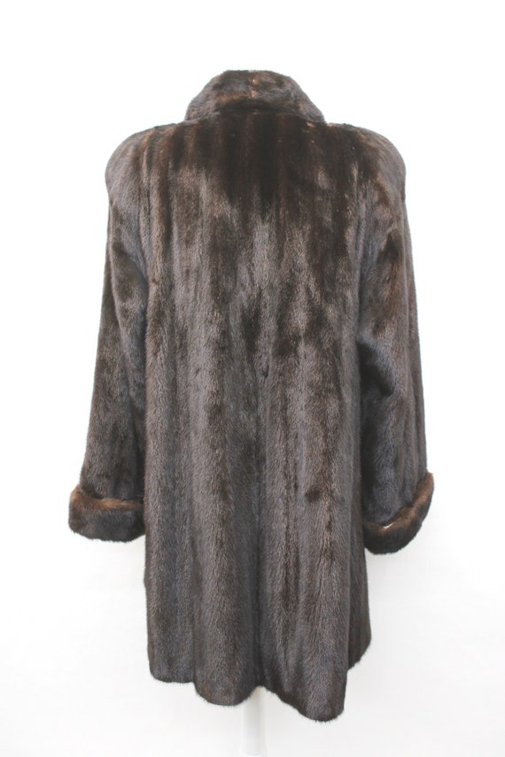 Excellent Canadian Dark Ranch Mink Fur Coat Jacke… - image 3