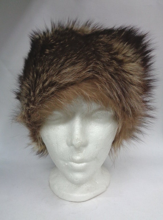 Mint Natural Raccoon Fur Hat Cap Women Woman Size… - image 1