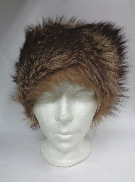 Mint Natural Raccoon Fur Hat Cap Women Woman Size All - Etsy
