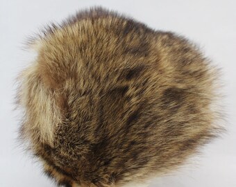 Mint Natural Raccoon Fur Hat Women Woman Size All - Etsy display picture 1